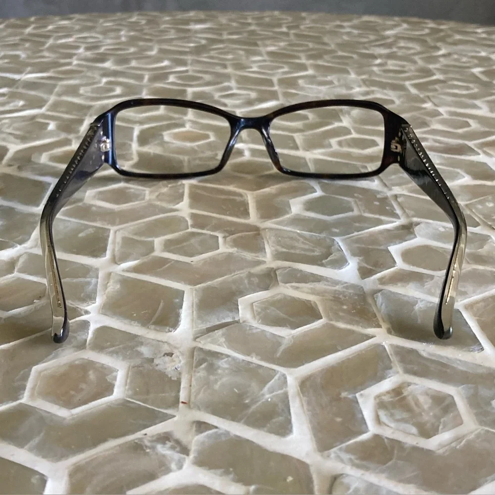 Michael Kors dark tortoise gold accent eyeglasses